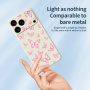 Защитен калъф с модел на пеперуди за iPhone 17 Pro Max - бежов