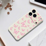 Защитен калъф с модел на пеперуди за iPhone 17 Pro Max - бежов
