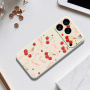 Защитен Кейс с десен на панделки и череши за iPhone 17 Pro / 18 Pro - черен