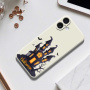 Защитен калъф с Хелоуин мотив за iPhone 17 - бежов