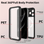 RedPepper удароустойчив водоустойчив калъф с MagSafe за iPhone 17 Pro Max - черен