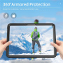 Удароустойчив водоустойчив калъф за iPad Pro 13" (2024/2025) - черен