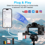 NK-104 Pro 4в1 редуктор с четец за карти - слот за SD / TF карта / USB-C / USB-A към USB-C / Lightning - бял