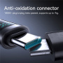 JOYROOM S-A16 Pro Плетен кабел за зареждане и данни - USB-C към USB-C - 1,2 m - черен