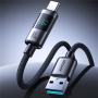 JOYROOM S-A16 Pro плетен кабел за зареждане и данни - USB-A към USB-C - 1,2 m - черен