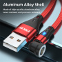 ENKAY 3в1 кабел за зареждане и данни със сменяеми магнитни конектори - USB-A към USB-C / Lightning / micro USB - 1 m - черен
