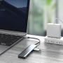 7в1 хъб - слот за SD / TF карта / HDMI / 2x USB-C / 2x USB-A към USB-C - сив