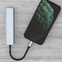 7в1 хъб - слот за SD / TF карта / HDMI / 2x USB-C / 2x USB-A към USB-C - сив