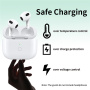 Резервно зарядно устройство с USB-C конектор за AirPods 3 - бяло
