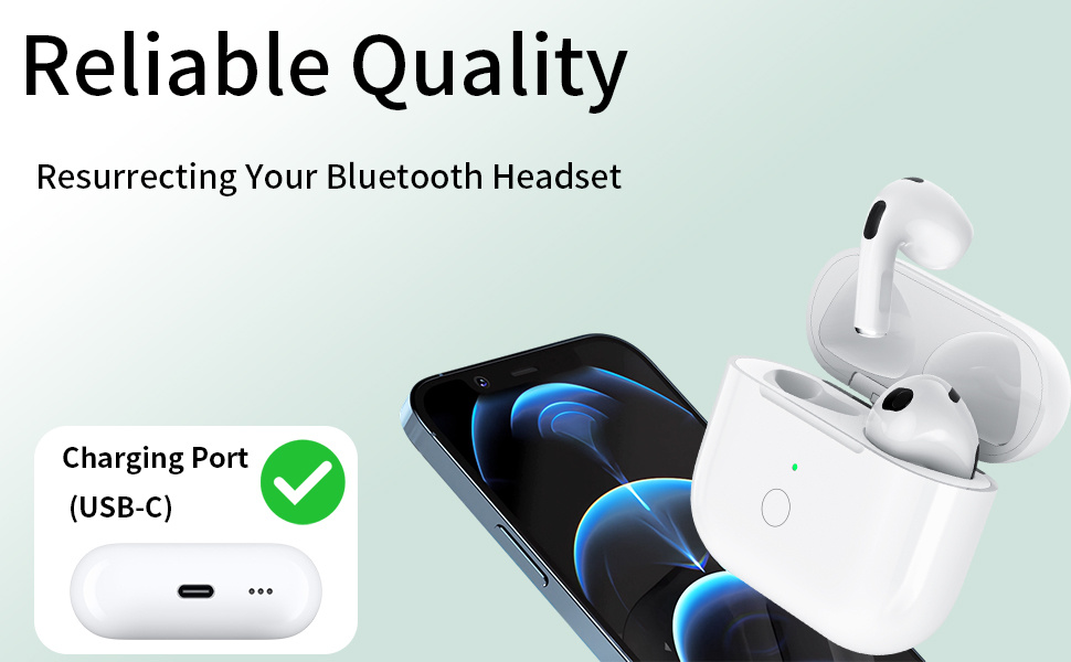 Резервно зарядно устройство с USB-C конектор за AirPods 3 - бяло Резервно зарядно устройство с USB-C конектор за AirPods 3 - бяло