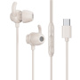 Слушалки WEKOME YB07 с USB-C конектор - бежови