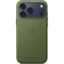 Оригинален Apple калъф от плат TechWoven с MagSafe за iPhone 17 Pro Max - зелен