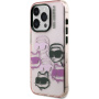 Karl Lagerfeld IML Multi K&CH Heads кейс за iPhone 15 Pro - розов