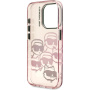 Karl Lagerfeld IML Multi K&CH Heads кейс за iPhone 15 Pro - розов