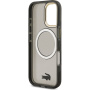 Lacoste Frosted Finish Gold Logo калъф с MagSafe за iPhone 17 - сив