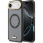 Lacoste Frosted Finish Gold Logo кейс с MagSafe за iPhone Air - сив