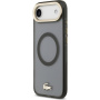 Lacoste Frosted Finish Gold Logo кейс с MagSafe за iPhone Air - сив