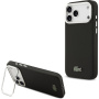 Lacoste Iconic Petit Pique Camera Stand кейс с MagSafe за iPhone 17 Pro Max - черен
