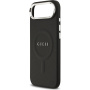Калъф Guess Saffiano с MagSafe за iPhone Air - черен