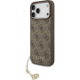 Guess 4G Charms калъф за iPhone 17 Pro Max - кафяв