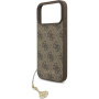 Guess 4G Charms калъф за iPhone 17 Pro Max - кафяв
