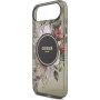 Guess IML Flowers Strap кейс с каишка и MagSafe за iPhone Air - сив