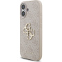 Калъф с каишка Guess 4G Metal Logo за iPhone 17 - розов