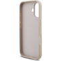 Калъф с каишка Guess 4G Metal Logo за iPhone 17 - розов