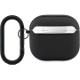 Lacoste Petit Pique Croc Logo Patch калъф с карабинер за AirPods 4 / 5 - черен