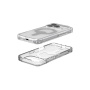 UAG Plyo високо устойчив прозрачен калъф със сив MagSafe за iPhone 17 Pro - прозрачен