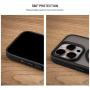FIXED MagMisty кейс с MagSafe за iPhone 17 - черен