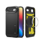 Spigen Tough Armor T устойчив калъф със стойка и MagSafe за iPhone Air - черен
