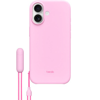 Beats матов калъф със стойка и MagSafe за iPhone 17 - обли камъчесто розов