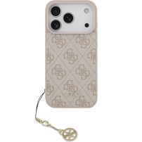 Guess 4G Charms кейс за iPhone 17 Pro Max - розов