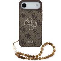 Guess 4G Metal Logo Strap калъф с каишка за iPhone Air - кафяв