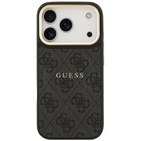 Guess 4G Gold Frame кейс с MagSafe за iPhone 17 Pro Max - сив