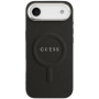 Калъф Guess Saffiano с MagSafe за iPhone Air - черен