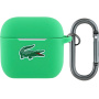 Lacoste Croc Logo силиконов калъф с карабинер за AirPods 4 / 5 - зелен