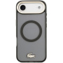 Lacoste Frosted Finish Gold Logo кейс с MagSafe за iPhone Air - сив