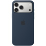 Оригинален Apple силиконов калъф с MagSafe за iPhone 17 Pro Max - тъмно мастилен