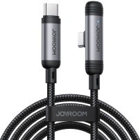 JOYROOM S-A56 плетен кабел за зареждане и данни - USB-C към USB-C - 1,2 м - черен