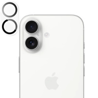 Rurihai закалено стъкло за защита на лещите на задната камера за iPhone 17 - черно
