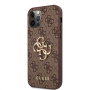 Guess 4G Metal Logo кейс за iPhone 12 Pro Max - кафяв