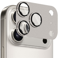 NORTHJO закалено стъкло с метална рамка за защита на обективите на камерата за iPhone 17 Pro - сиво