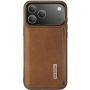 DG.Ming 2в1 калъф със свалящ се магнитен портфейл за iPhone 17 Pro Max - кафяв