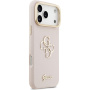 Калъф Guess Grained 4G Logo със сгъваема стойка за iPhone 17 Pro Max - розов