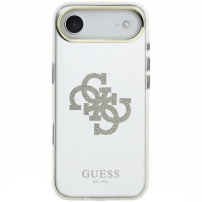 Guess Mirror 4G Glitter Logo огледален калъф с MagSafe за iPhone Air - златен