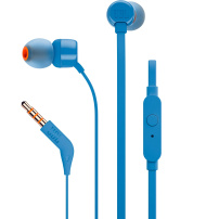 Слушалки JBL T110 с 3,5 mm жак - сини