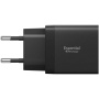 Spigen Essential адаптер за зареждане с 2x USB-C порта - 47W - черен