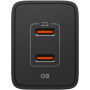 Spigen Essential адаптер за зареждане с 2x USB-C порта - 47W - черен